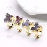 2016 Latest Gold Ring Designs, Natual Stone Gold Rings thumbnail-4