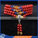 6mm 108 Beads Bracelets Cinnabar Red Bracelet Mala Necklace thumbnail-1