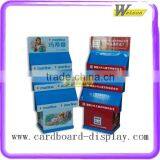 Hot Sale Books Promotion Customized Corrugated 4 Layer Display Stand Shelf