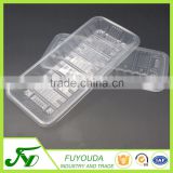 2015 hot sales disposable customized plastic food tray
