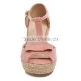 2015 Fancy Ladies Sandal Shoes Ladies Party Shoes High Heel With Decoration Wedge Shoes Super High Heel  thumbnail-4