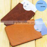 Practical Single Leather Card Holder to Protect ID Card or Bank Card thumbnail-1