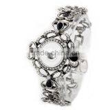 2016 Vintage Full Crystal 18mm Ginger Snap Button Bracelet Woman Pulseras Snap Bracelets