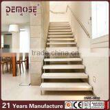 Invisible Stringer Teak Staircase and Railings