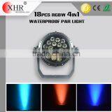 Waterproof Led Par Lighting 10w Rgbw IP65 18pcs Led Par Stage Light