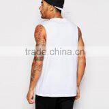 Blank Custom Gym Mens Sulimated Running Stringer Singlet Print And Embroidery Men Cotton Vest thumbnail-3