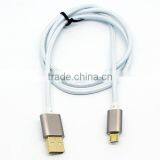 Wholasale Micro Metal Aluminum Usb Multi Charger Data Cable Multi Function Usb Data Transfer and Charging Cable