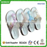 Hot sale comfortable durable women cork women indoor fashion slippers with various colors