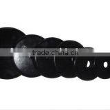 Black Paint Plates Weight Lifting Rubber Barbell Plate thumbnail-1