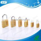 AJF 2015 Hotsale 20mm Small Metal Brass 4 Wheel Bag Number Lock thumbnail-6