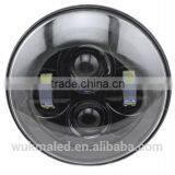 7" LED Projector Head Light Black for Harley Davidson 2012-2013 FLD / 1994-2013 Touring & Softail Models thumbnail-2