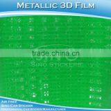 SINO CAR STICKER Air Free Metallic 3D Green Body Wrapping PVC Tape thumbnail-1