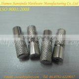 Stainless steel hatching knurling maching part