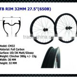 Rims mtb carbon 32mm Mountain Rim 27.5er mtb Carbon rims Clincher one pair for Moutain Bicycle