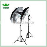 TS-ULK02 Photo Studio Silver Umbrella Flash Lighting Kit Photography Light Stand Set thumbnail-1