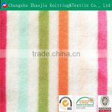 High quality strip print velour fabrics 80% cotton 20% polyester ZJ038