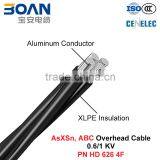 AsXSn Overhead Cable, 0.6/1 KV, Al/UV-XLPE, ABC Cable (HD 626) thumbnail-1