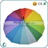 China Factory Wholesale 16 Ribs Custom Rainbow Straight Umbrella thumbnail-4