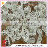 HC-2679-1 Hechun New Design Hook Line Beaded Lace Applique for Dress thumbnail-3