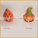 Cheap Ceramic Halloween Pumpkin With Tealight Holder Decoration Wholesale thumbnail-1