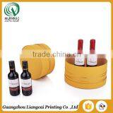 Eco-friendly Recycled Matt Full Color Printing Round Cardboard Wine Box Round Wine Tube Box thumbnail-2