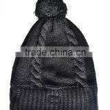 2015 Wholesale Handmade Knitting Beanie Headphone With Built in Microphones thumbnail-5
