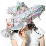 Sweet Tea Organza Derby Hat With With Ruffled Bow thumbnail-2