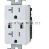 CUL UL 120V Wall Mounted Usb Outlet With 15A 20A US Socket