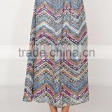 Fashion Long skirt for women, Woven multi-colored tribal pattern A line skirt- SYK15301