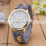 Custom Wrist Watch Silicone Rubber Wristband Watch thumbnail-5