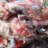 Sari Silk Multicolored Waste for Weavers, Spinners, Art and Crafts, Yarn Stores, Fiber Enthusiasts thumbnail-1