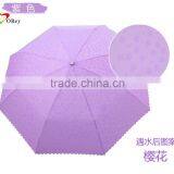 21"*8K Purple Triple Fold Rain Umbrella