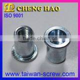 Professional Large Flange Smooth Body Open End Carbon Steel Blind Rivet Nuts thumbnail-6
