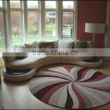 Modern Round Cotton Rug for Dinning Room thumbnail-1
