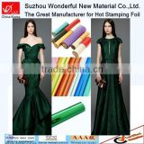 The latest beautiful lady multicolor clothes hot foil stamping