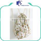Print Cotton Canvas Wholesale Drawstring Bags thumbnail-5