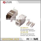 LY-KJ5-34 Pass Fluked Module & Rj45 STP Keystone Jack
