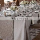 Wedding Banquet Silver Sequin Table Runners