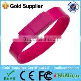Personalized usb flash wristband shape bracelet usb charger/silicone popular bracelet usb flash