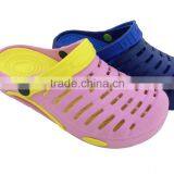 Comfortable Female Double Color Soft Footbed Garden Eva Shoes