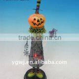 Handpainted Metal Halloween Pumpkin Man Decoration thumbnail-1