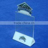 Unique Engraved Custom Handmade Acrylic Table Stand Menu Holder for Restaurant