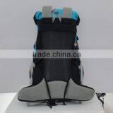 Blue Waterproof Mountain Backpack With Rain Cover thumbnail-5