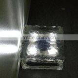 Frosted Glass Solar Ice Brick Light Led Solar Paver Light thumbnail-4
