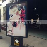 Wholesale aluminum alloy frame light box billboard double sides scrolling for advertising
