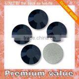 Flat Back no Hotfix Rhinestones Jet Hematite