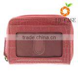 very popular small crocodile grain lady's genuine leather wallet