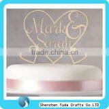 Glitter Gold Cake Topper , Acrylic Topper Cupcake, Monogram Cake Topper for Sale thumbnail-3