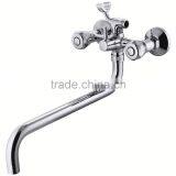 Brass Bath And Shower Mixer Tap With Long Spout thumbnail-1