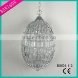 2016 modern hanging pendant lamp clear acrylic beaded chandelier fashionable led round decoration ceiling lighting item BS604